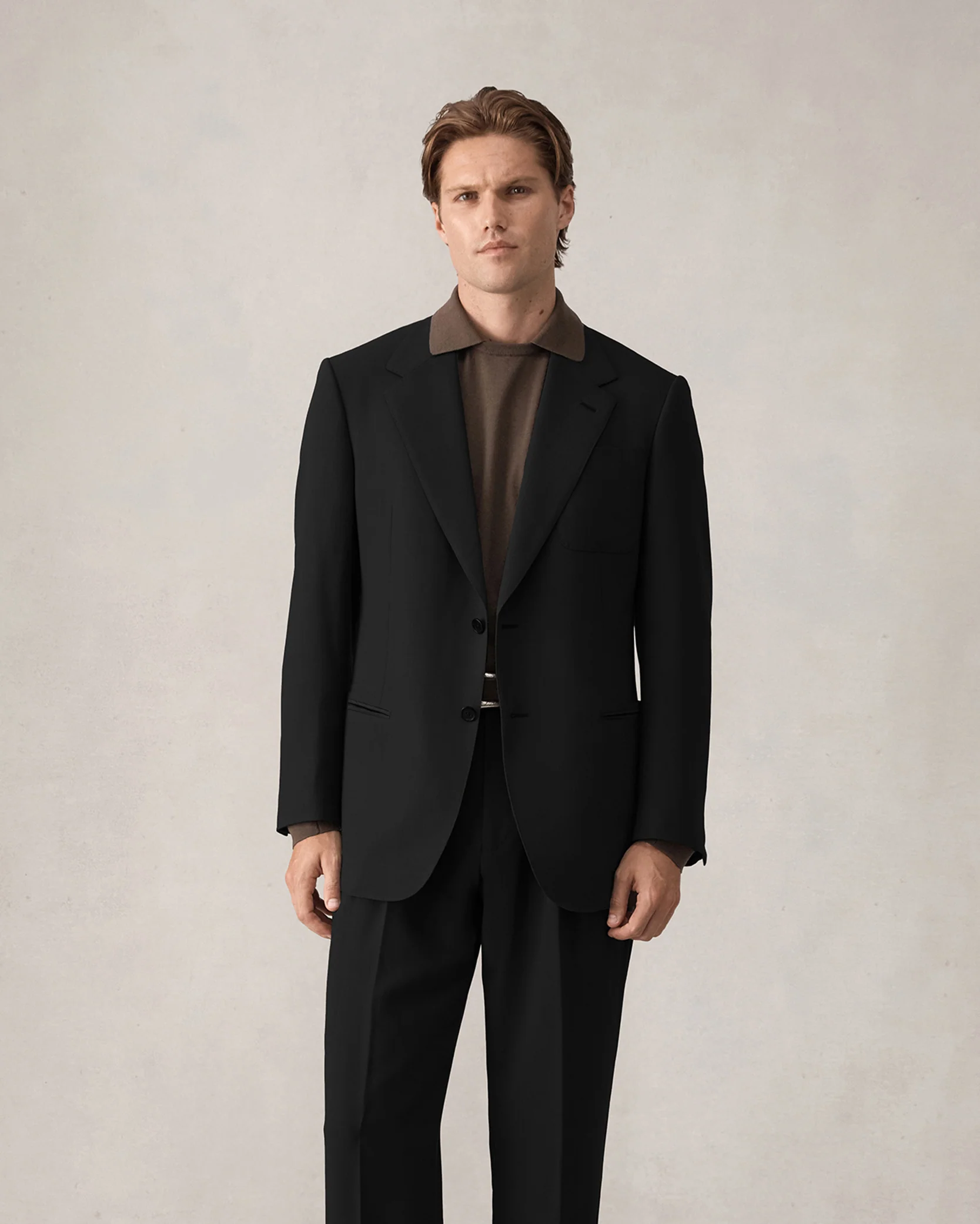 Merino S140 High Twist Blazer - Black