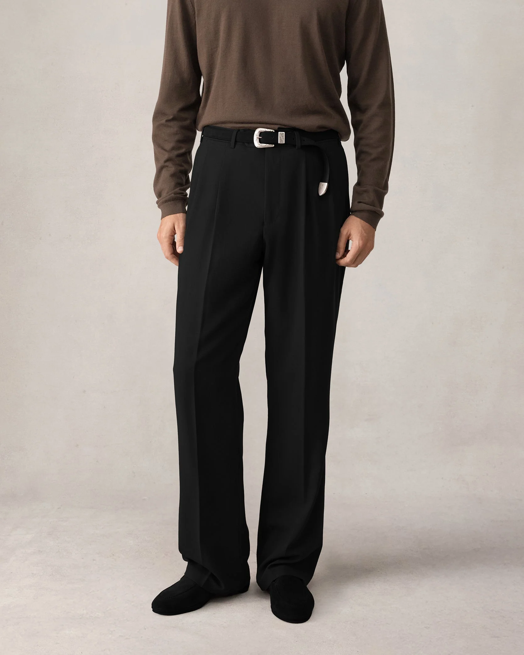 Merino S140 High Twist Trousers - Black
